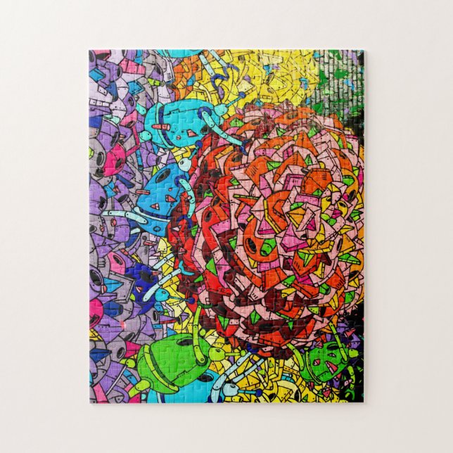 Big Apple Greeter - NYC graffiti puzzle (Vertical)