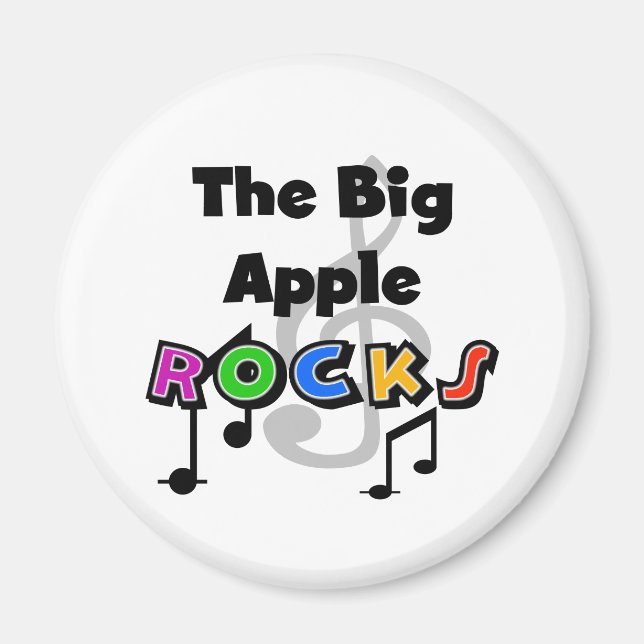 Big Apple Rocks Magnet (Front)