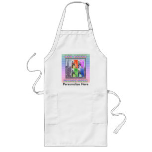 Big Apple Served Here Long Apron