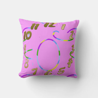 Big Arch Loops on Pink Throw Pillow