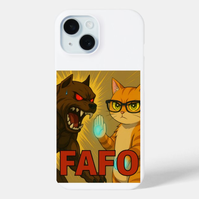 Big Attitude Cat & Dog Phone Case – Unbothered (Back)