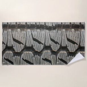 Big Automotive Car old tires Black Road trips Beach Towel
