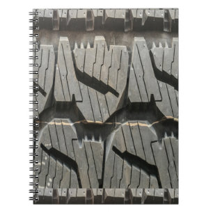 Big Automotive Car old tires Black Road trips Notebook