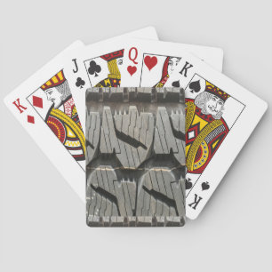 Big Automotive Car old tires Black Road trips  Playing Cards