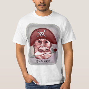 Big Bad Monkey Pirate  T-Shirt