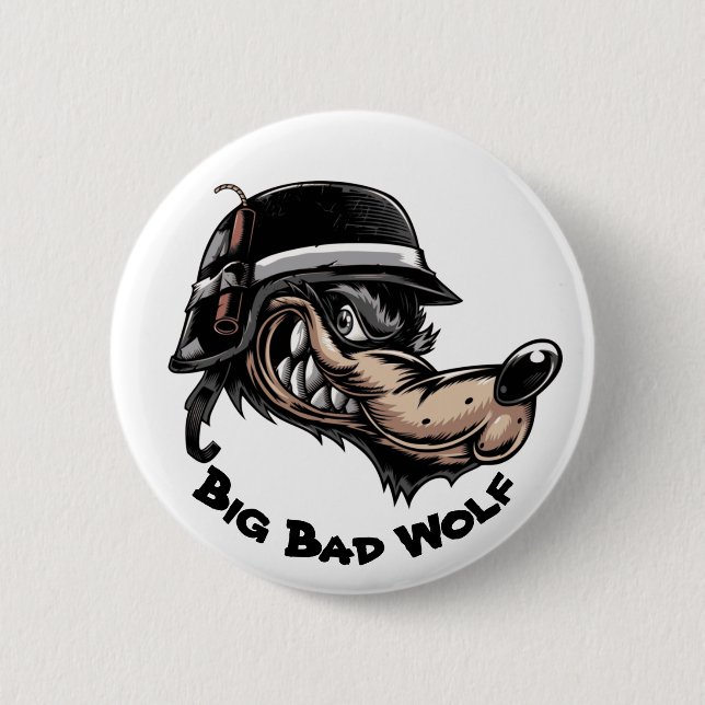 Big Bad Wolf Button (Front)