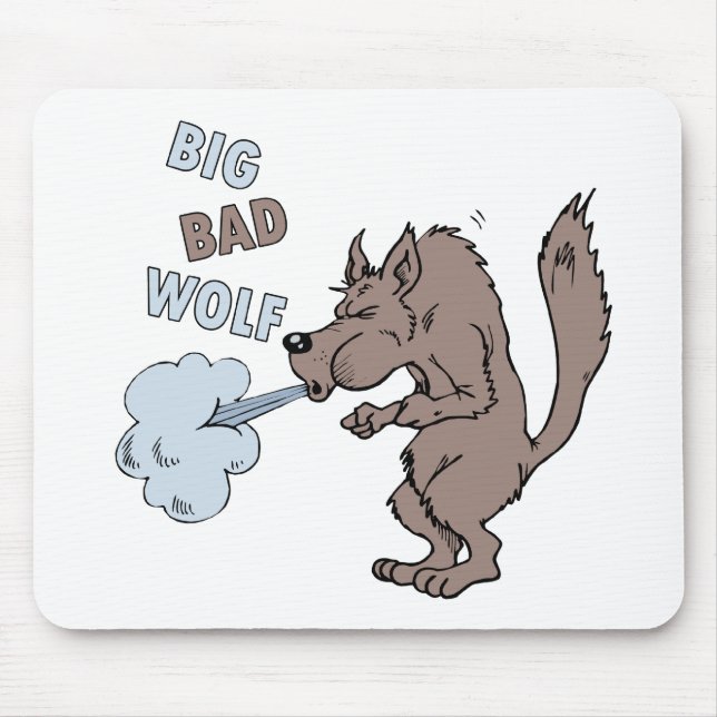 Big Bad Wolf Mouse Pad (Front)