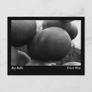 Big Balls Sculpture Postcard