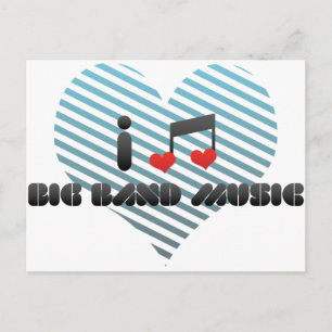 Big Band Music Postcard