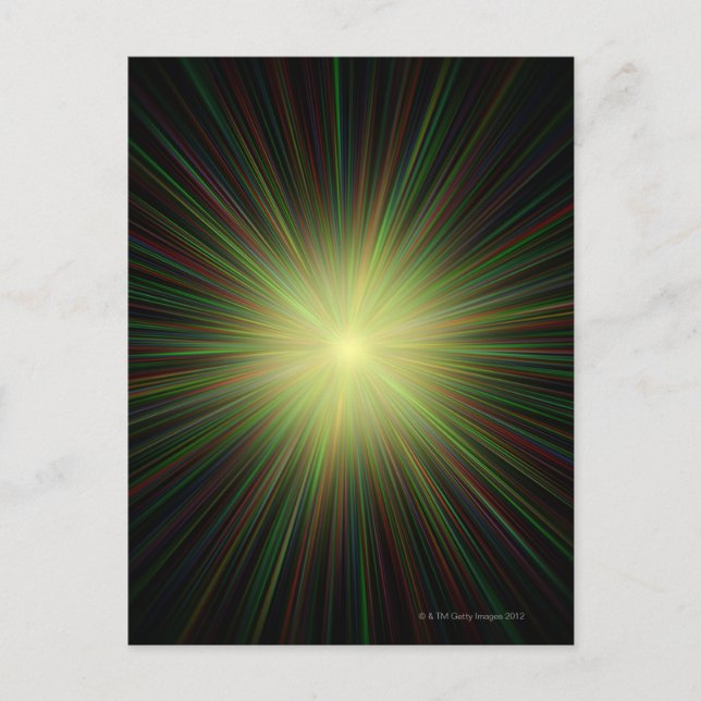 Big Bang, conceptual computer artwork. Postcard (Front)