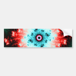 Big Bang - red and blue fractal explosion Bumper Sticker