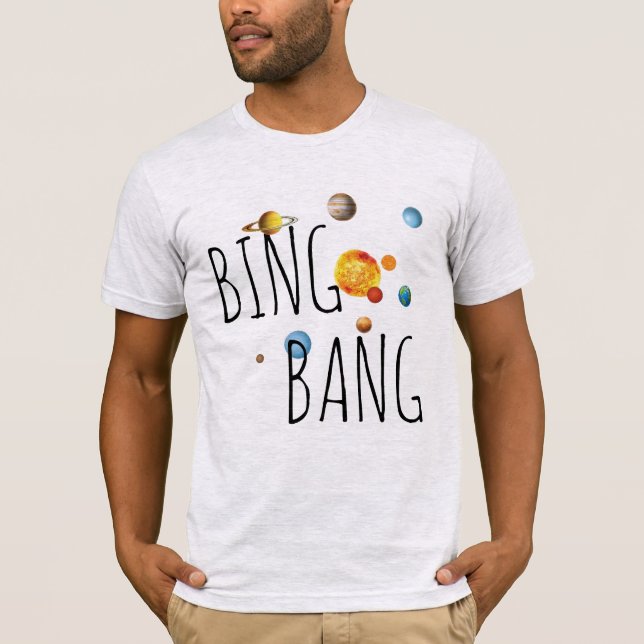 big bang solar system t-shirt design science geek (Front)