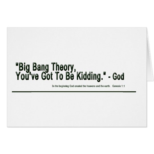 Big Bang Theory Card