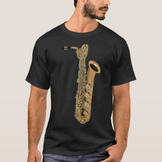 Big Baritone Saxophone Sticker T-Shirt