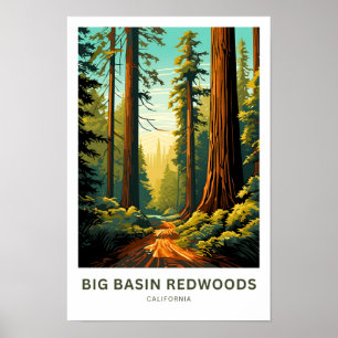 Big Basin Redwoods California Travel Print