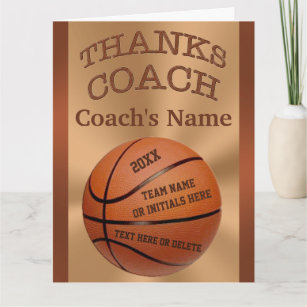 BIG Basketball Coach Cards with ALL Players NAMES