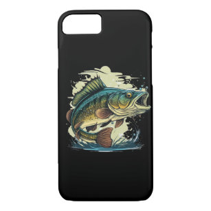 big-bass-fish-vector-cartoon-tshirt-big-bass-fish- Case-Mate iPhone case