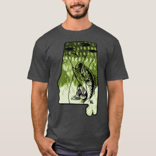 Big Bass Fishing Alabama State Largemouth Bass Fis T-Shirt