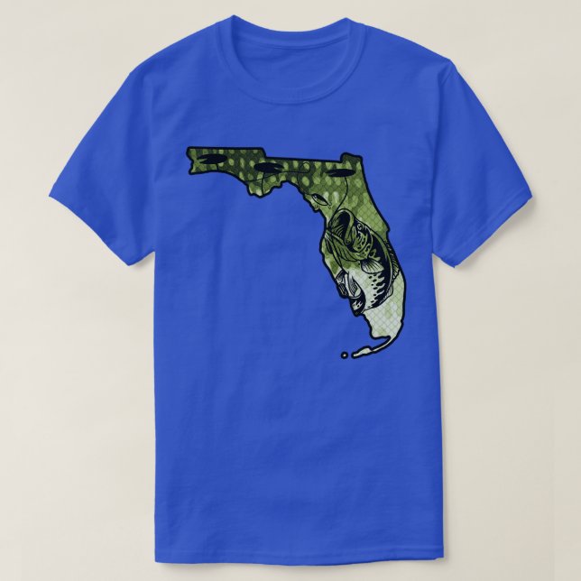 Big Bass Fishing Florida State Largemouth Bass Fis T-Shirt (Design Front)