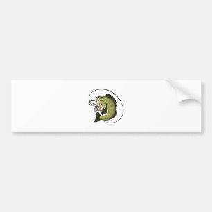 Big Bass Mouth Bumper Sticker