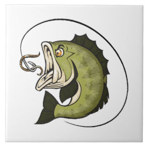 Big Bass Mouth Ceramic Tile