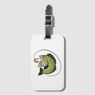 Big Bass Mouth Luggage Tag