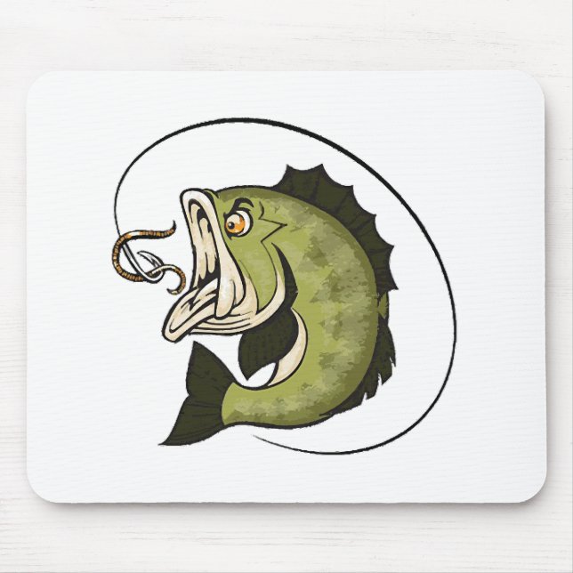 Big Bass Mouth Mouse Pad (Front)