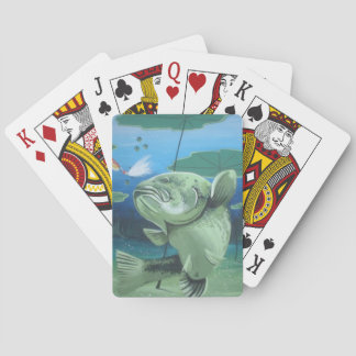 big bass playing cards