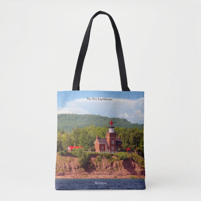 Big Bay Lighthouse from water all over bag (Front)