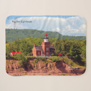 Big Bay Lighthouse from water sherpa blanket