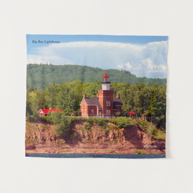 Big Bay Lighthouse from water tapestry (Front (Horizontal))