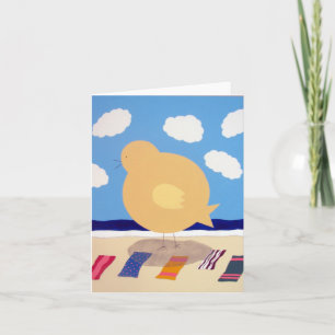 Big Beach Chick Card