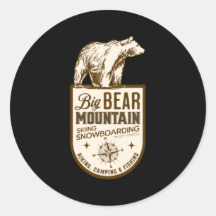Big Bear California Classic Round Sticker