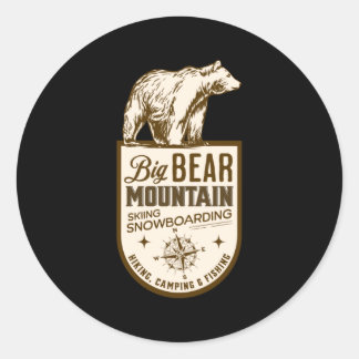 Big Bear California Classic Round Sticker