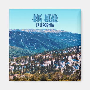 Big Bear California Mountains Vintage Magnet