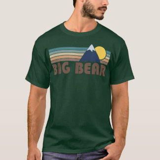 Big Bear California Retro Mountain  T-Shirt