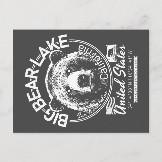 BIG BEAR LAKE CALIFORNIA - CITY OF BIG BEAR LAKE POSTCARD (Front)