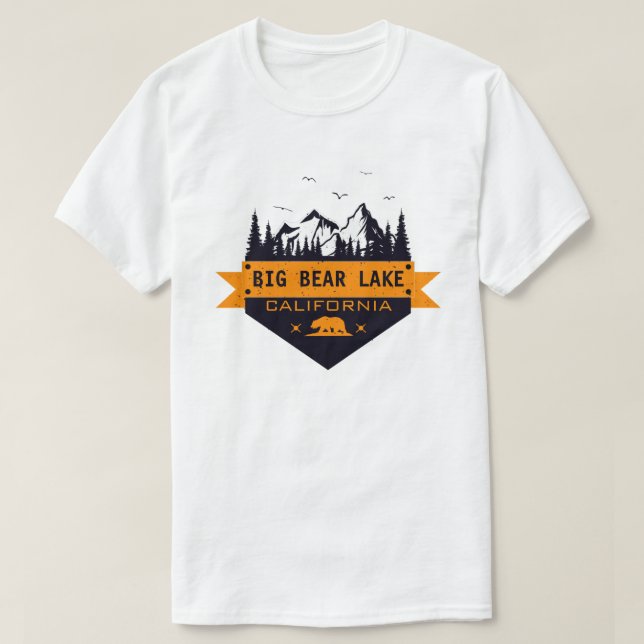 Big Bear Lake California - Custom Name T-Shirt (Design Front)