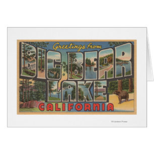 Big Bear Lake, California - Large Letter Scenes
