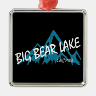 Big Bear Lake California Mountains Metal Ornament