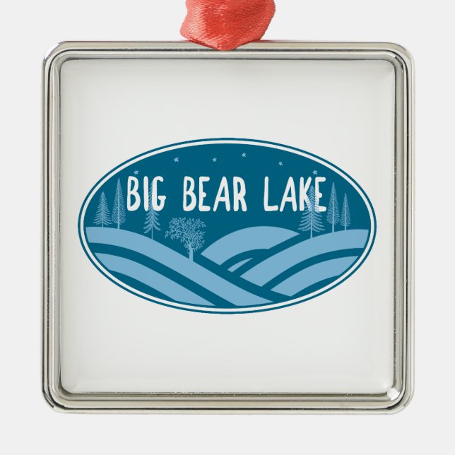 Big Bear Lake California Outdoors Metal Ornament (Front)