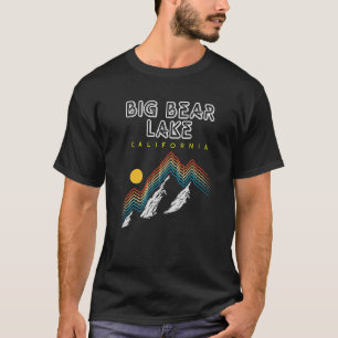 Big Bear Lake California Usa Ski Resort 1980s Ret T-Shirt