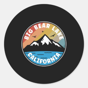 Big Bear Lake - California Vintage Classic Round Sticker