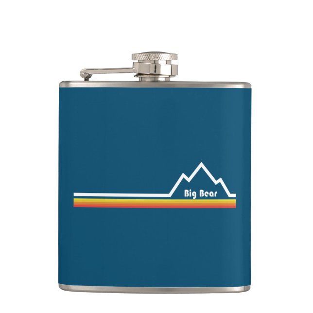 Big Bear Mountain Resort, California Hip Flask (Front)