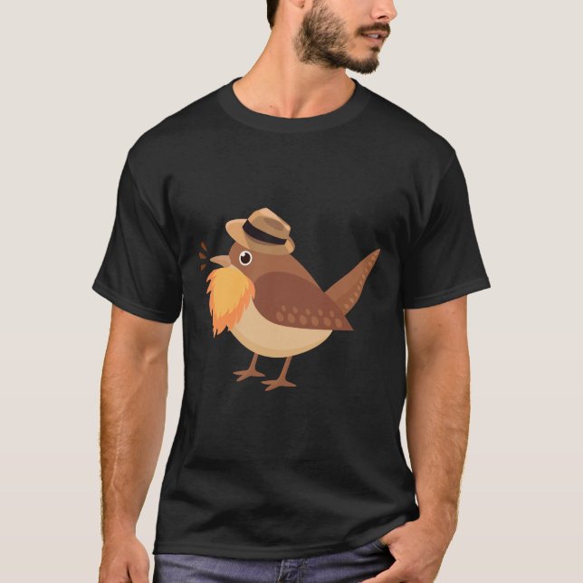 Big Bearded Bird and Logo T-Shirt (Front)