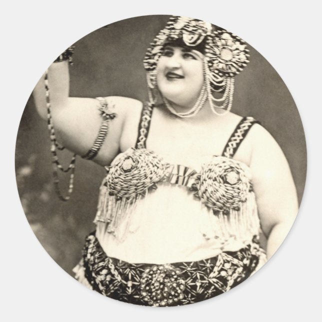 Big & Beautiful Classic Round Sticker (Front)