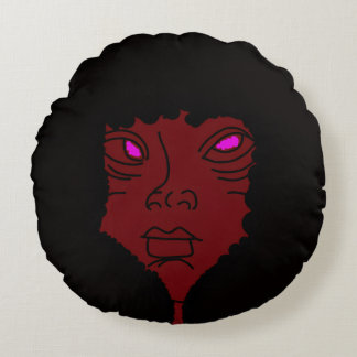 Big Beautiful Hair Round Cushion