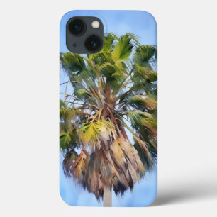 Big Beautiful Palm Tree Art Tropical Phone iPhone 13 Case