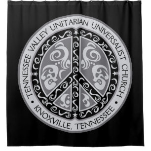 Big Beautiful Peace Sign Shower Curtain