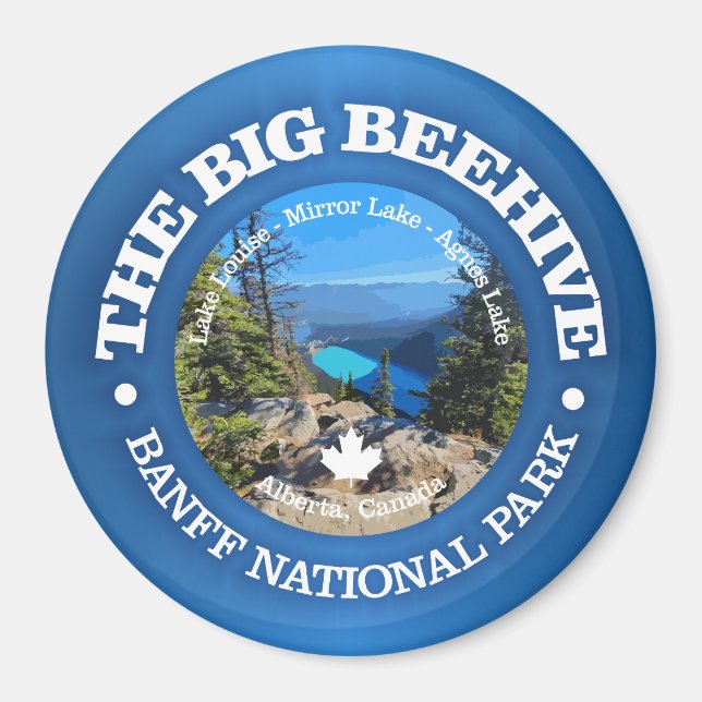 Big Beehive Hike (rd) Magnet (Front)